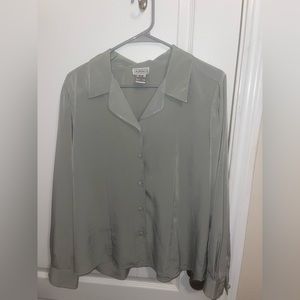 Silk long sleeve shirt